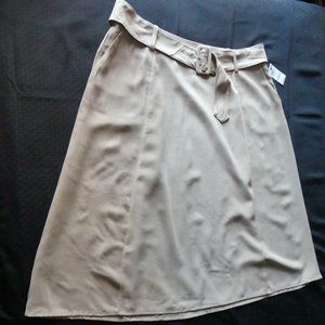 Alfani New Earth Flair Belted Skirt